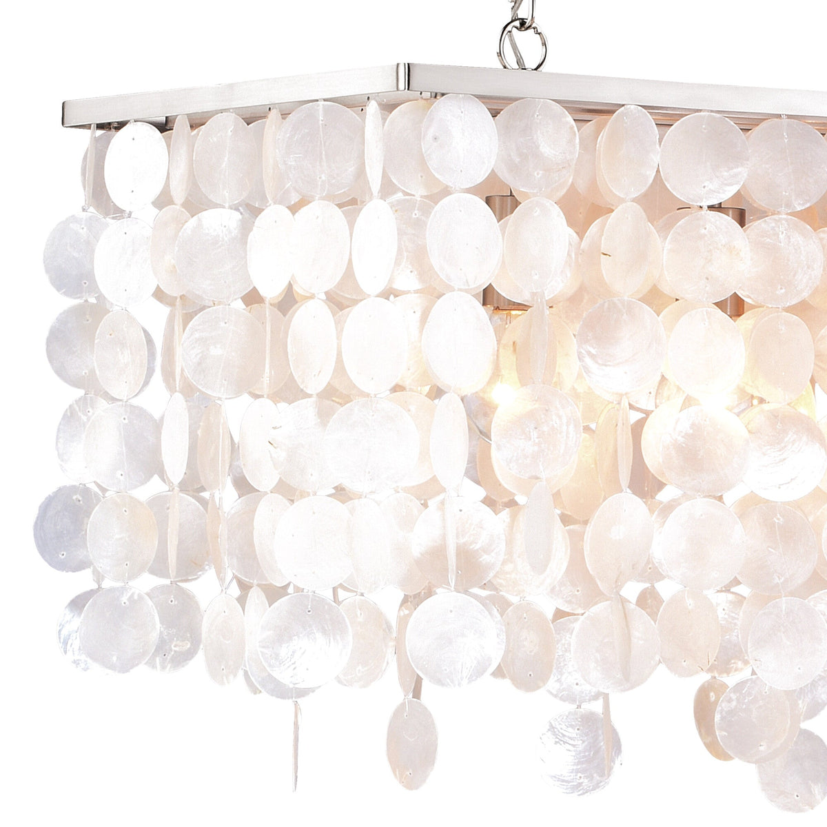 Elsa 5L Linear Chandelier Satin Nickel - Orvon Lighting