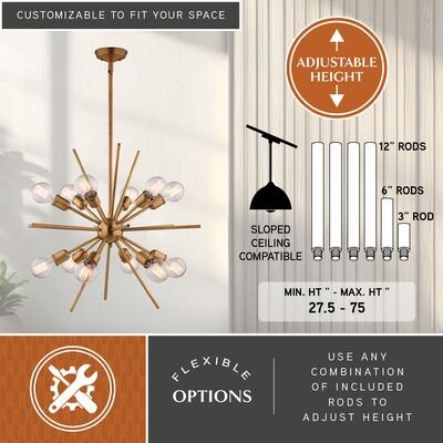 Estelle 27.5 - in Pendant Natural Brass - Orvon Lighting