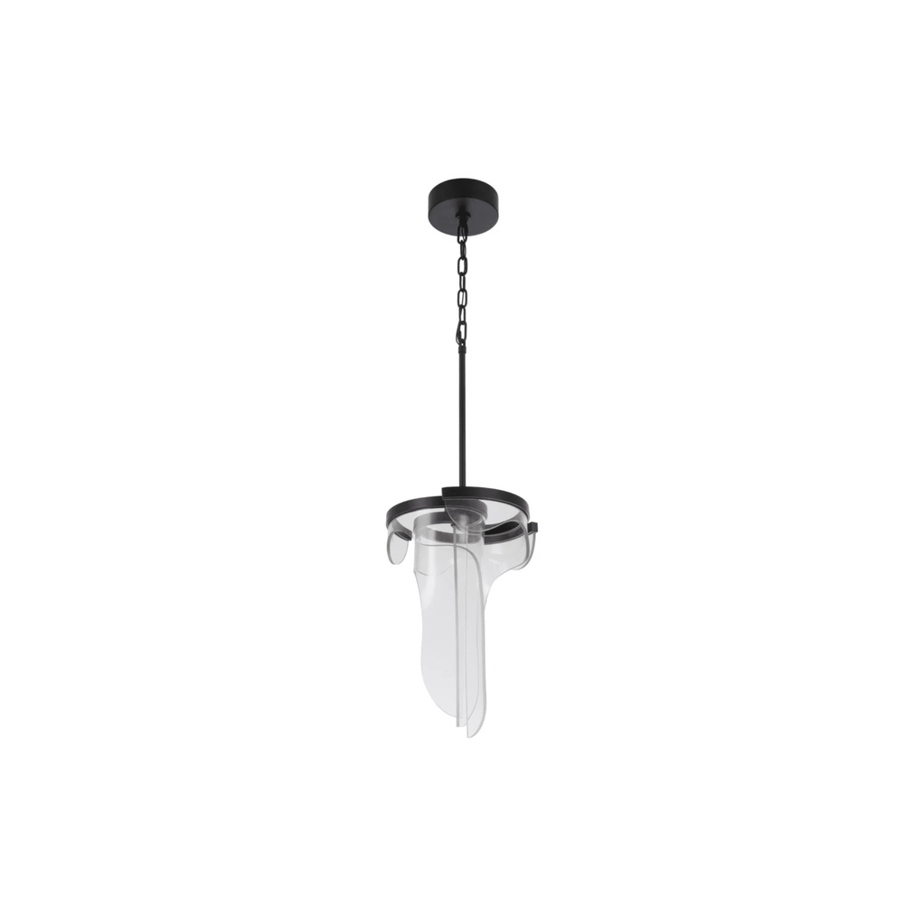 Estrella LED 12.63 inch Flat Black Pendant Ceiling Light, 3 Arm - Orvon Lighting