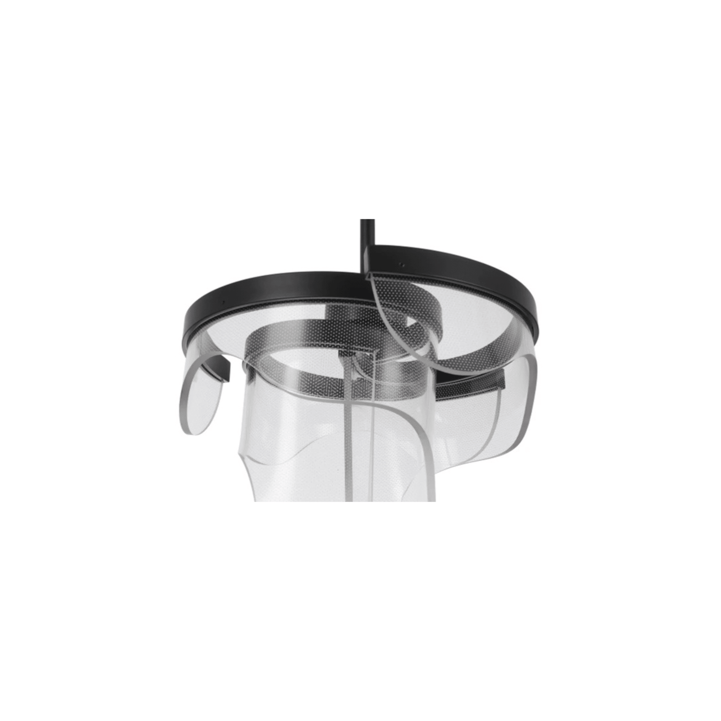 Estrella LED 12.63 inch Flat Black Pendant Ceiling Light, 3 Arm - Orvon Lighting