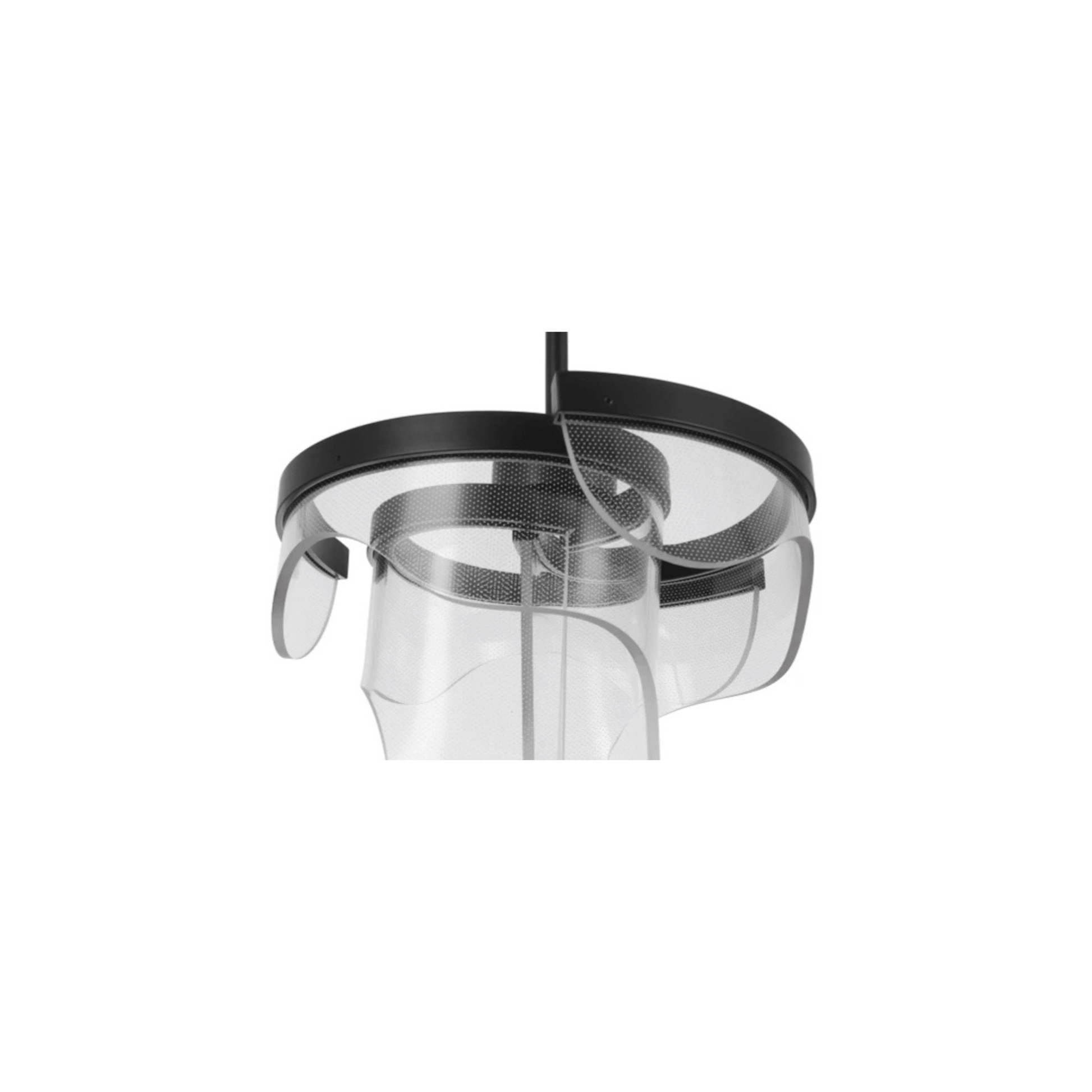 Estrella LED 12.63 inch Flat Black Pendant Ceiling Light, 3 Arm - Orvon Lighting