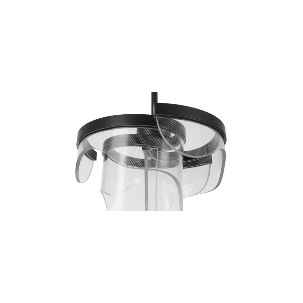 Estrella LED 12.63 inch Flat Black Pendant Ceiling Light, 3 Arm - Orvon Lighting
