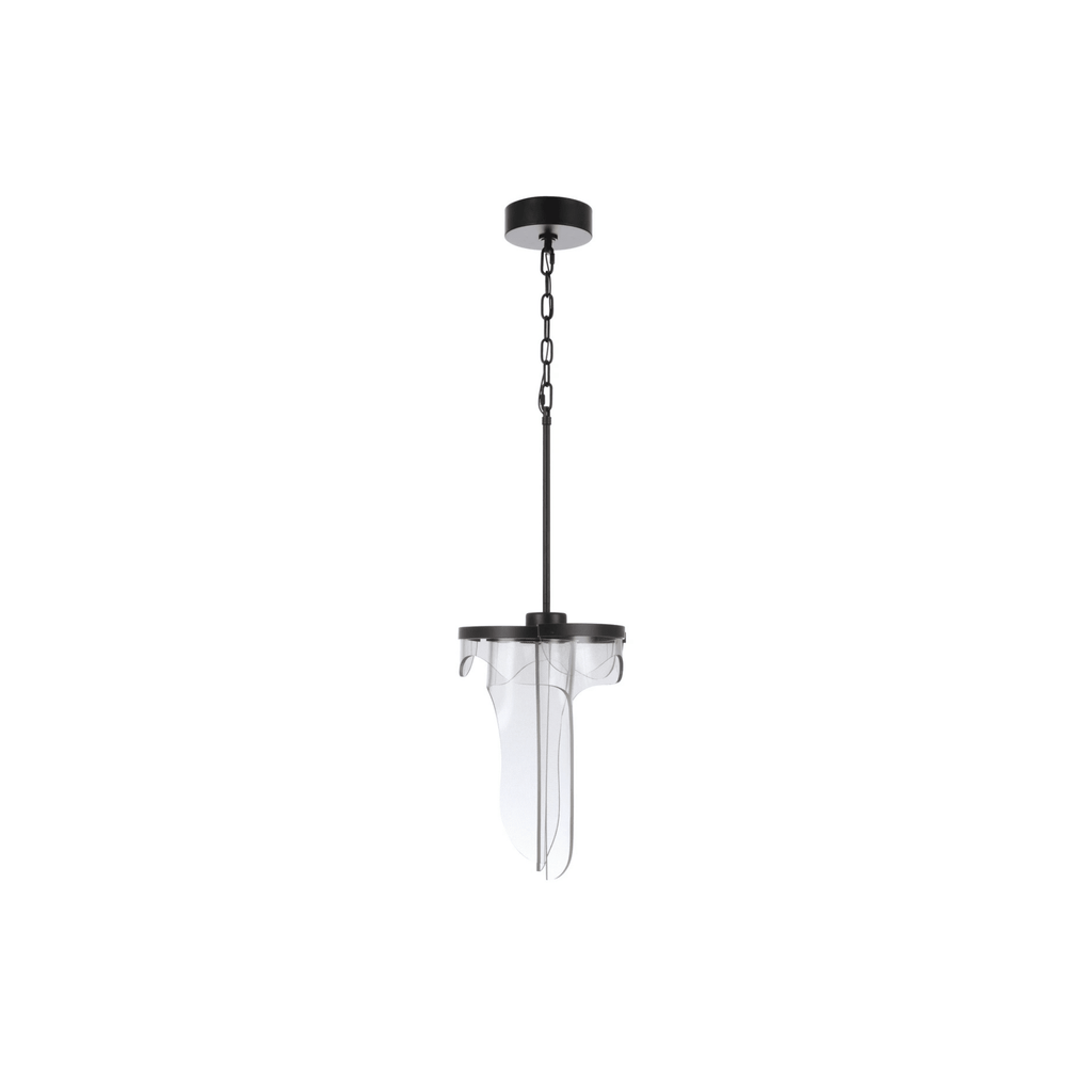 Estrella LED 12.63 inch Flat Black Pendant Ceiling Light, 3 Arm - Orvon Lighting
