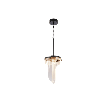 Estrella LED 12.63 inch Flat Black Pendant Ceiling Light, 3 Arm - Orvon Lighting