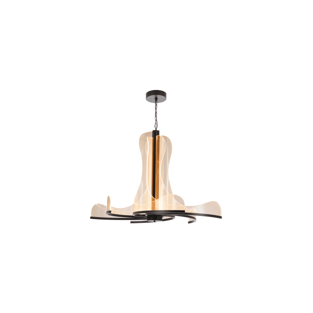 Estrella LED Chandelier Ceiling Light, 6 Arm - Orvon Lighting
