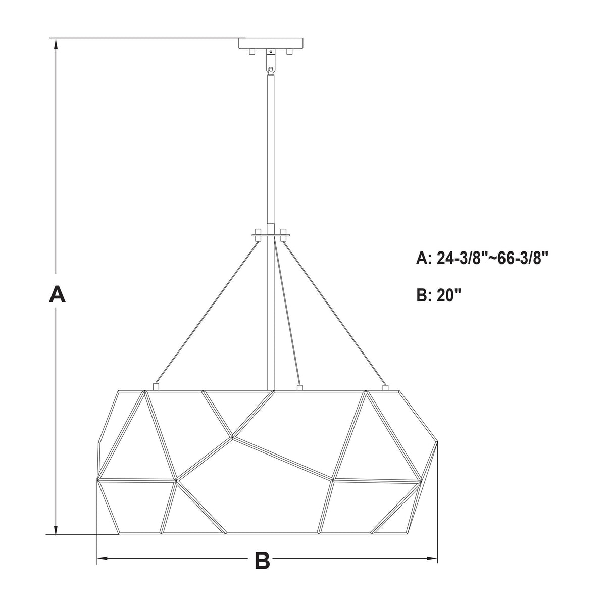 Euclid 20 in. W 3 Light Pendant Aged Brass - Orvon Lighting