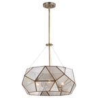 Euclid 20 in. W 3 Light Pendant Aged Brass - Orvon Lighting