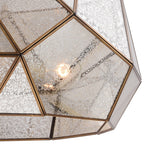 Euclid 20 in. W 3 Light Pendant Aged Brass - Orvon Lighting