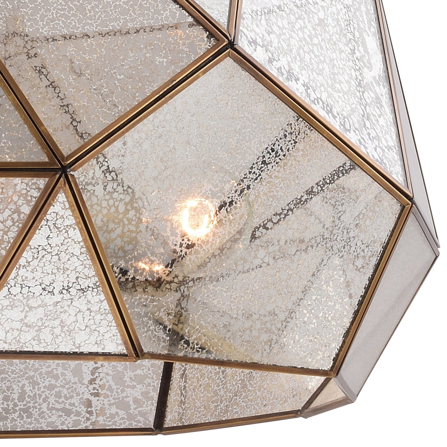 Euclid 20 in. W 3 Light Pendant Aged Brass - Orvon Lighting
