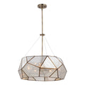 Euclid 24 in.W 5 Light Pendant Aged Brass - Orvon Lighting
