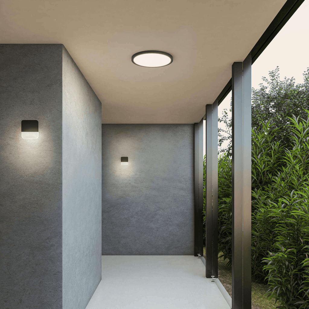 Exterior LED Wall Mount With Address Numbers - Orvon Lighting