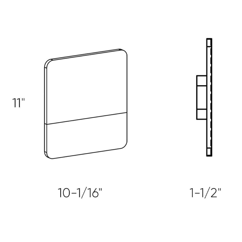 Exterior LED Wall Mount With Address Numbers - Orvon Lighting