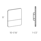Exterior LED Wall Mount With Address Numbers - Orvon Lighting