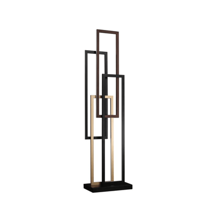 Floor Lamp Black and Wood - Orvon Lighting