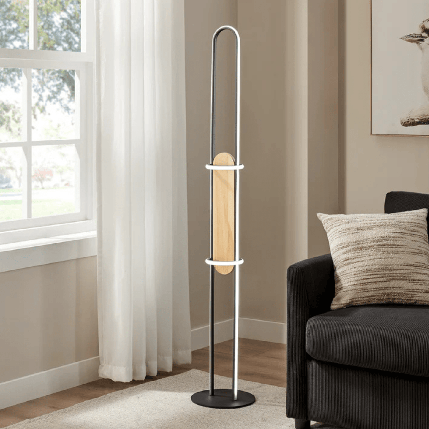 Floor Lamp Iron & Wood - Orvon Lighting
