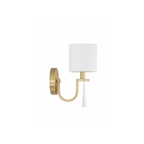 Fortuna 1 Light 5.12 inch Satin Brass Wall Sconce Wall Light - Orvon Lighting