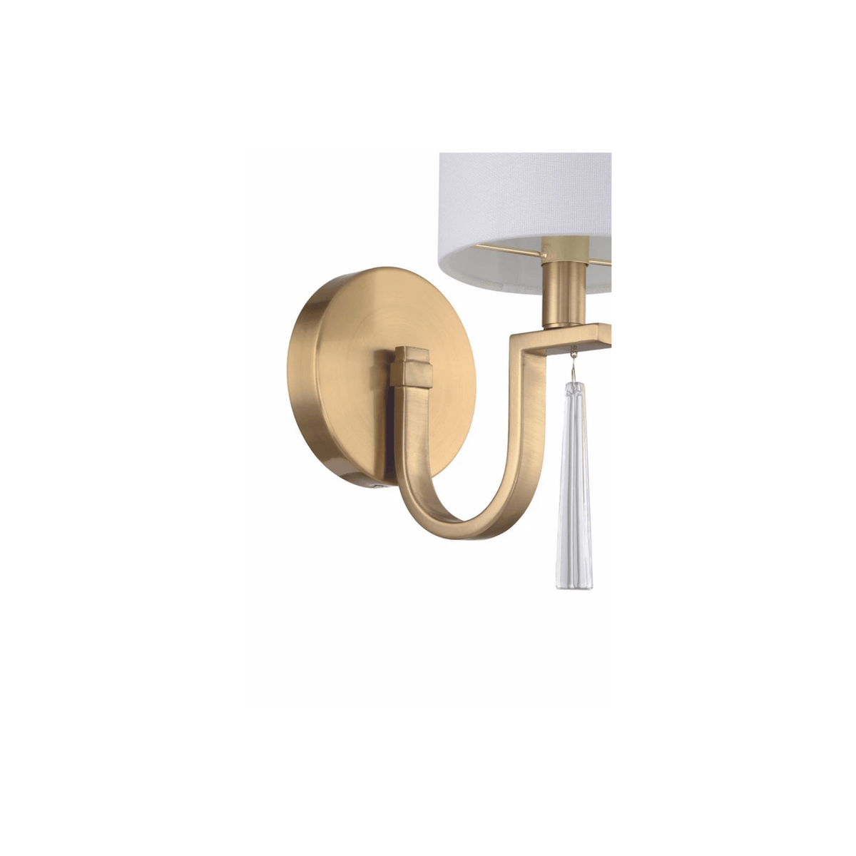 Fortuna 1 Light 5.12 inch Satin Brass Wall Sconce Wall Light - Orvon Lighting