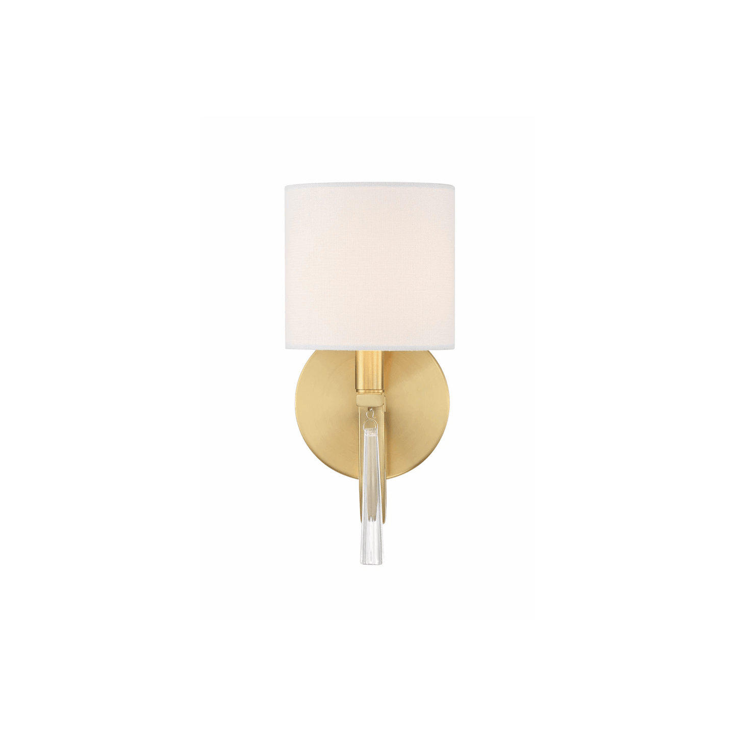 Fortuna 1 Light 5.12 inch Satin Brass Wall Sconce Wall Light - Orvon Lighting