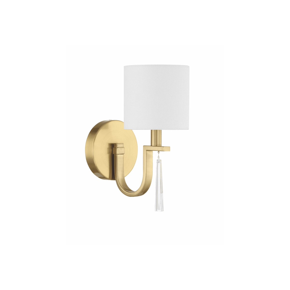 Fortuna 1 Light 5.12 inch Satin Brass Wall Sconce Wall Light - Orvon Lighting