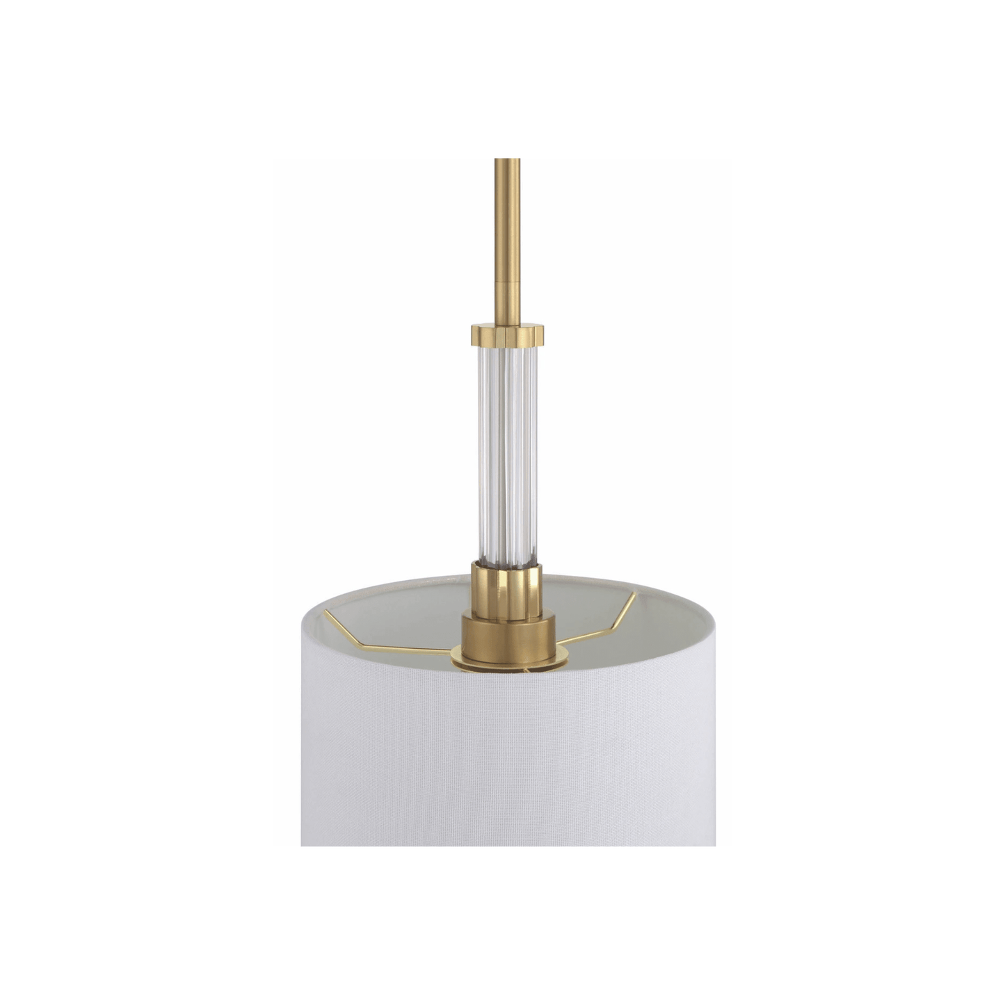 Fortuna 1 Light 8 inch Satin Brass Mini Pendant Ceiling Light - Orvon Lighting