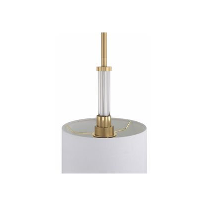 Fortuna 1 Light 8 inch Satin Brass Mini Pendant Ceiling Light - Orvon Lighting