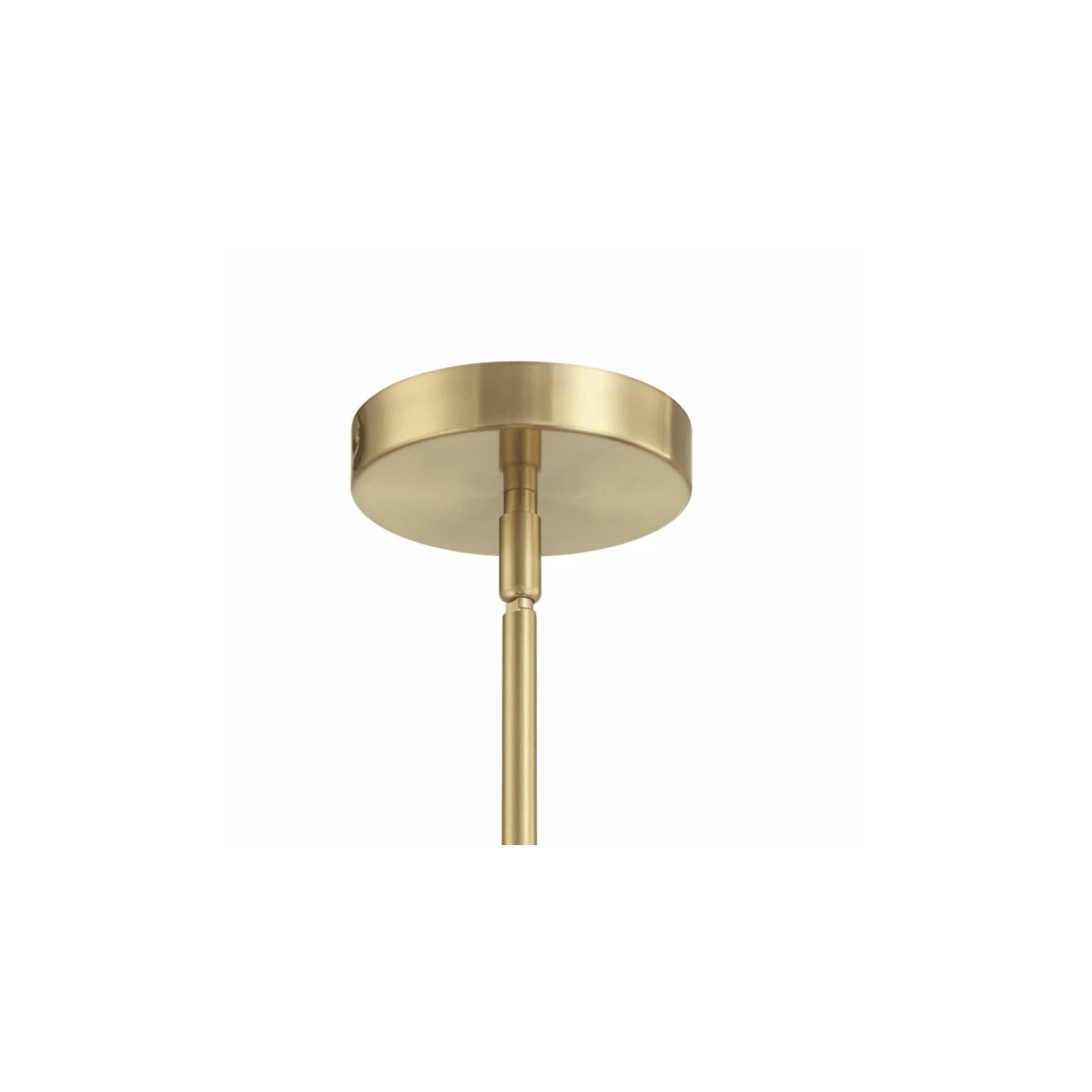 Fortuna 1 Light 8 inch Satin Brass Mini Pendant Ceiling Light - Orvon Lighting