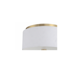 Fortuna 2 Light 12 inch Satin Brass Flushmount Ceiling Light - Orvon Lighting
