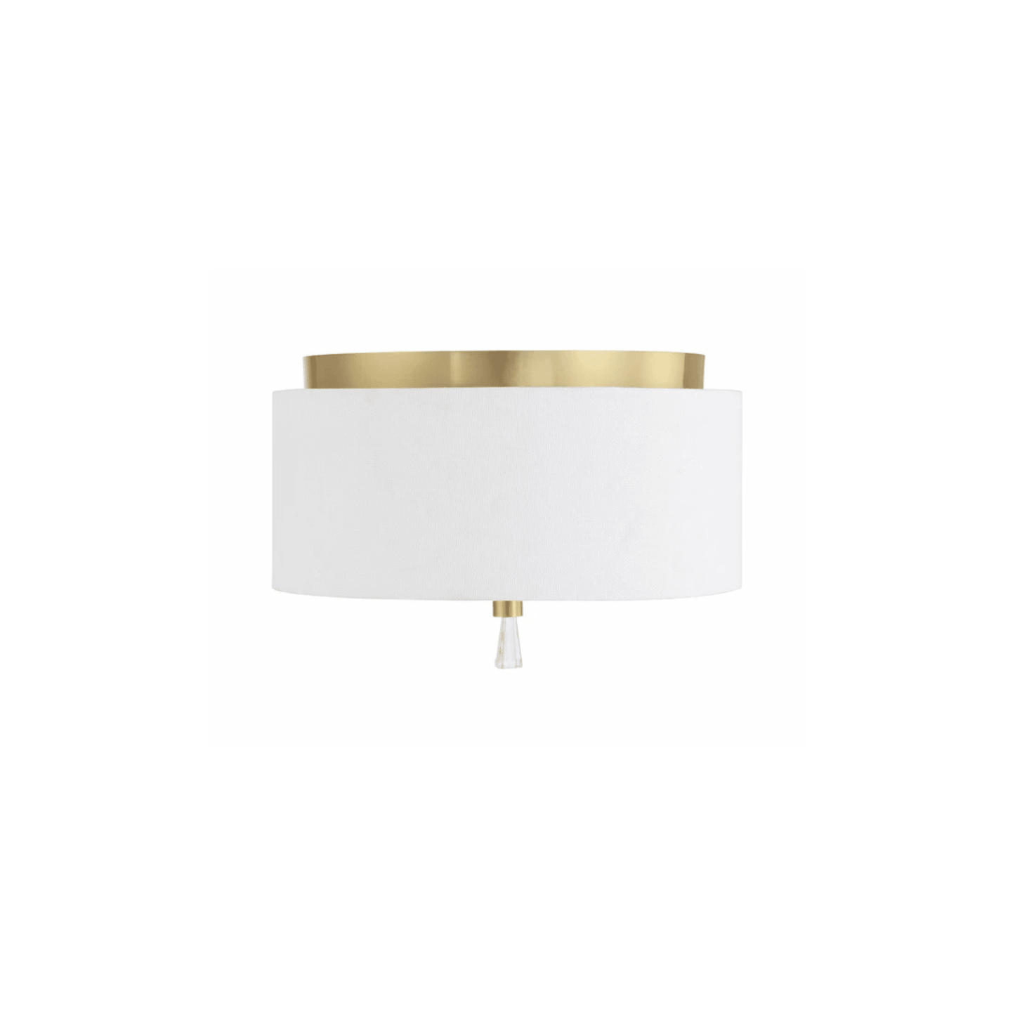 Fortuna 2 Light 12 inch Satin Brass Flushmount Ceiling Light - Orvon Lighting