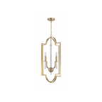 Fortuna 4 Light 19 inch Satin Brass Foyer Ceiling Light - Orvon Lighting