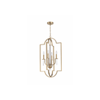 Fortuna 4 Light 19 inch Satin Brass Foyer Ceiling Light - Orvon Lighting