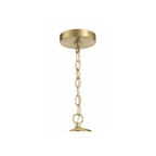 Fortuna 4 Light 19 inch Satin Brass Foyer Ceiling Light - Orvon Lighting