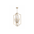Fortuna 4 Light 19 inch Satin Brass Foyer Ceiling Light - Orvon Lighting