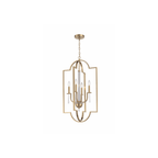 Fortuna 4 Light 19 inch Satin Brass Foyer Ceiling Light - Orvon Lighting
