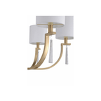 Fortuna Satin Brass Chandelier Ceiling Light - Orvon Lighting