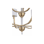 Fortuna Satin Brass Chandelier Ceiling Light - Orvon Lighting