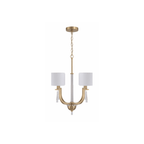 Fortuna Satin Brass Chandelier Ceiling Light - Orvon Lighting