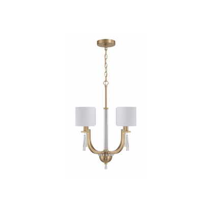 Fortuna Satin Brass Chandelier Ceiling Light - Orvon Lighting