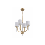 Fortuna Satin Brass Chandelier Ceiling Light - Orvon Lighting