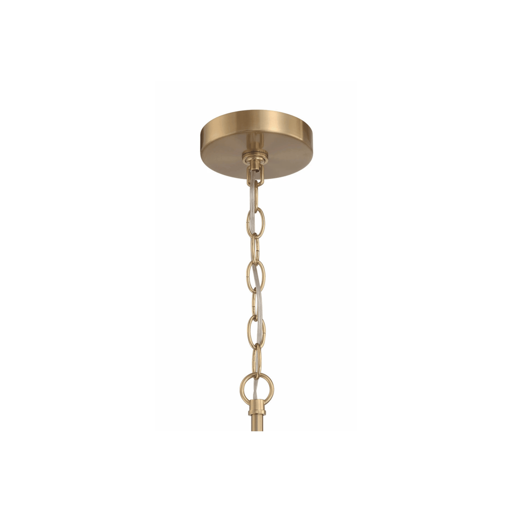 Fortuna Satin Brass Chandelier Ceiling Light - Orvon Lighting