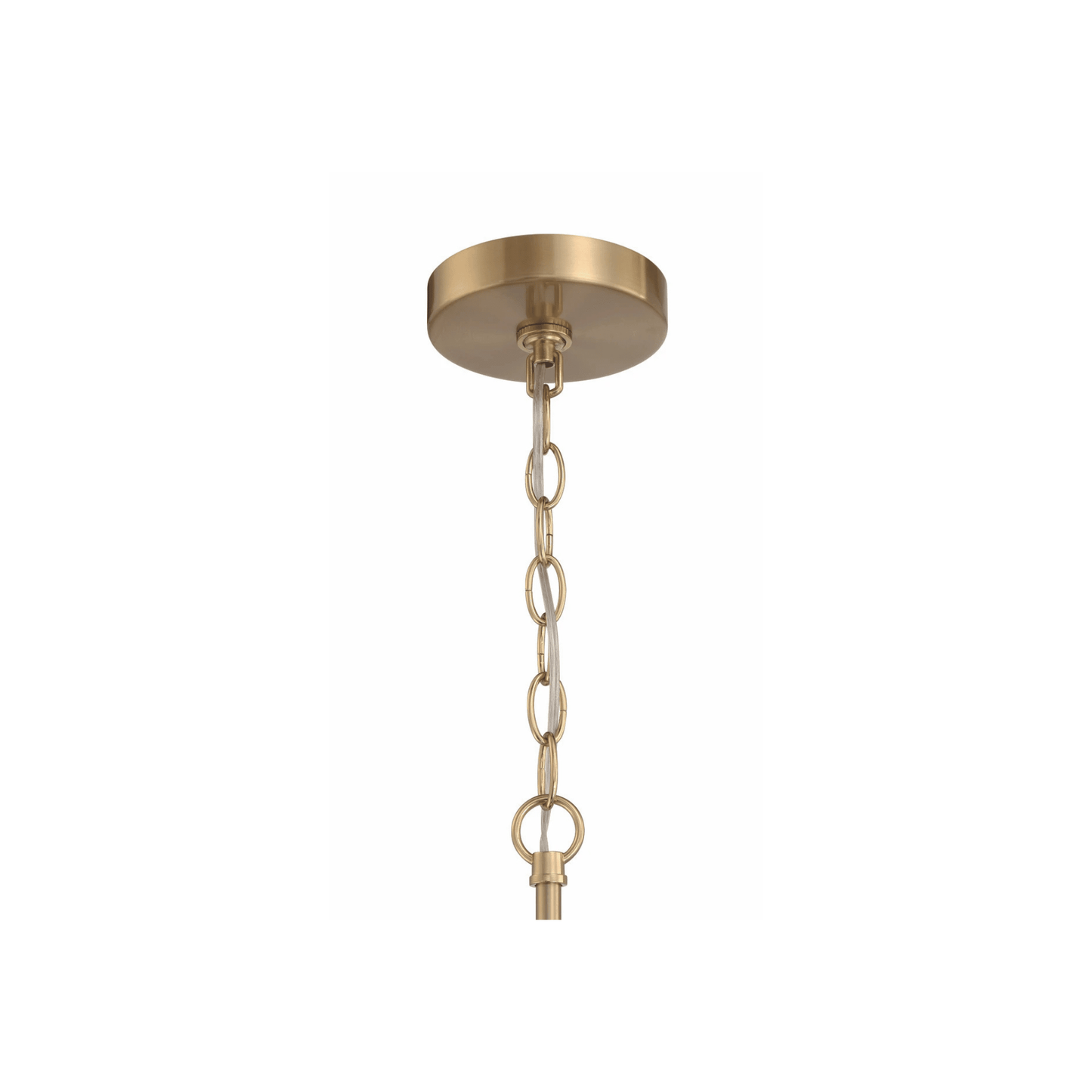 Fortuna Satin Brass Chandelier Ceiling Light - Orvon Lighting