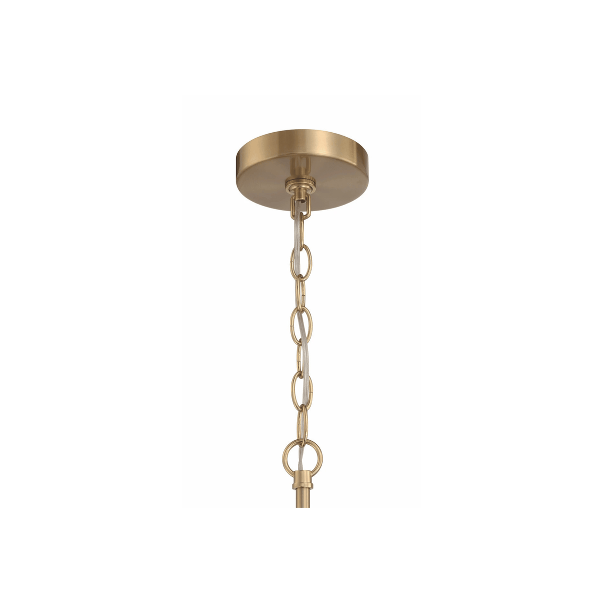 Fortuna Satin Brass Chandelier Ceiling Light - Orvon Lighting