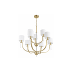 Fortuna Satin Brass Chandelier Ceiling Light - Orvon Lighting