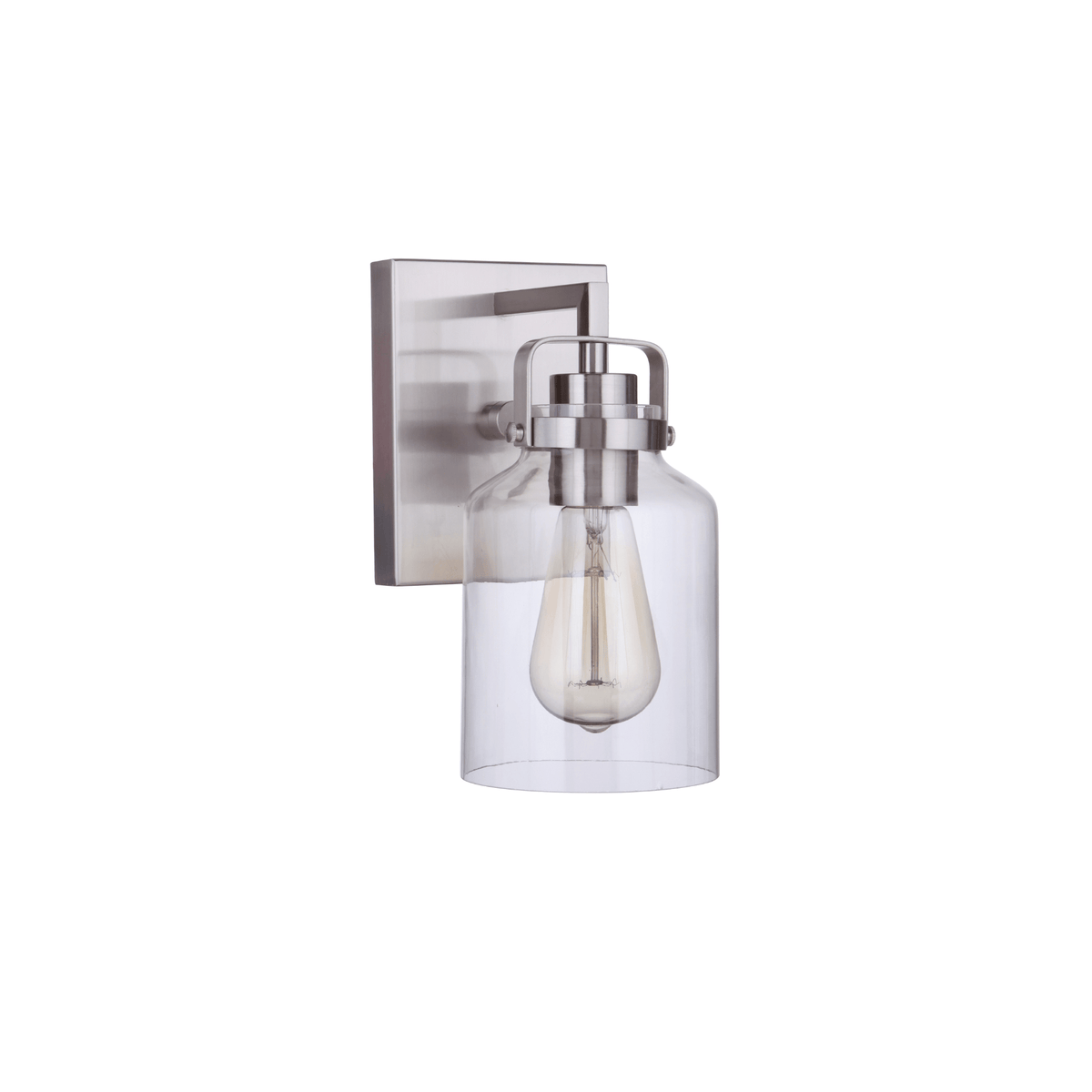 Foxwood 1 Light 5 inch Wall Sconce Wall Light in Flat Black/Dark Teak - Orvon Lighting