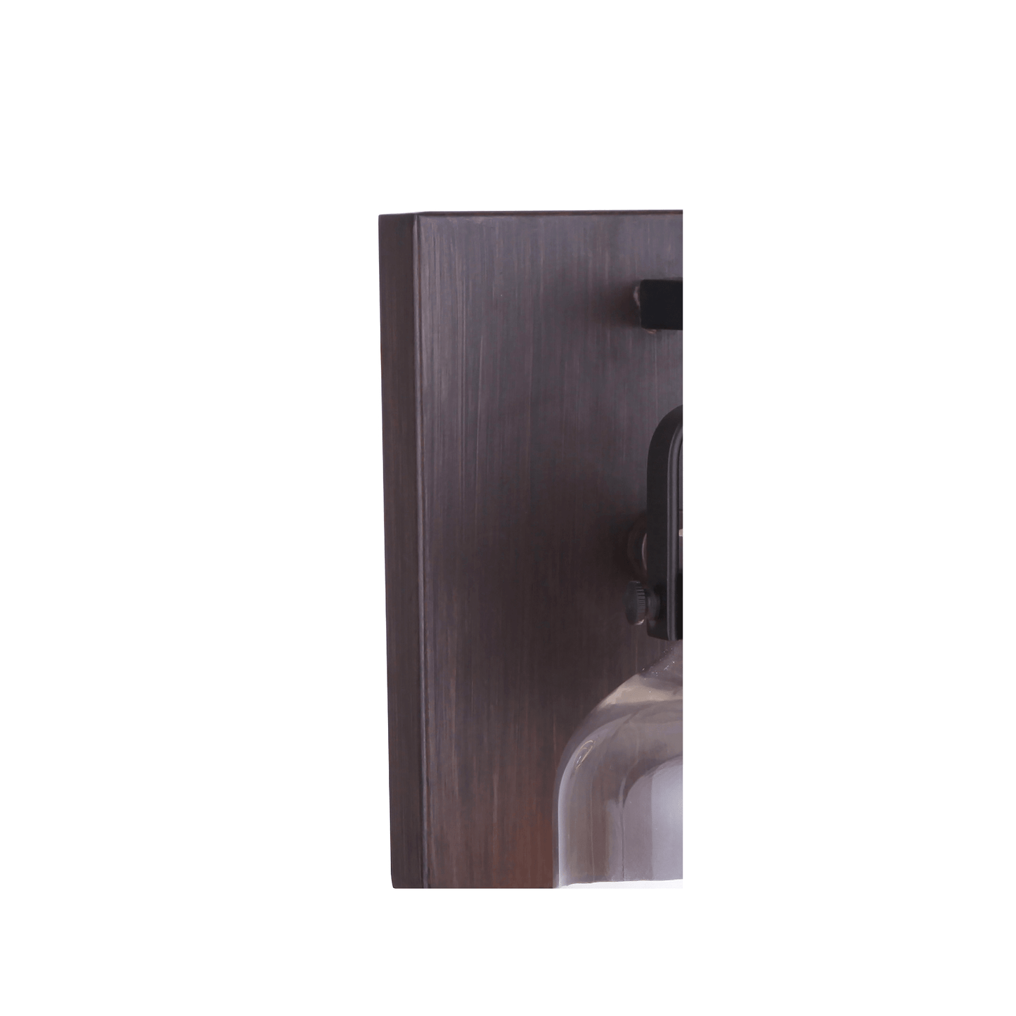 Foxwood 1 Light 5 inch Wall Sconce Wall Light in Flat Black/Dark Teak - Orvon Lighting