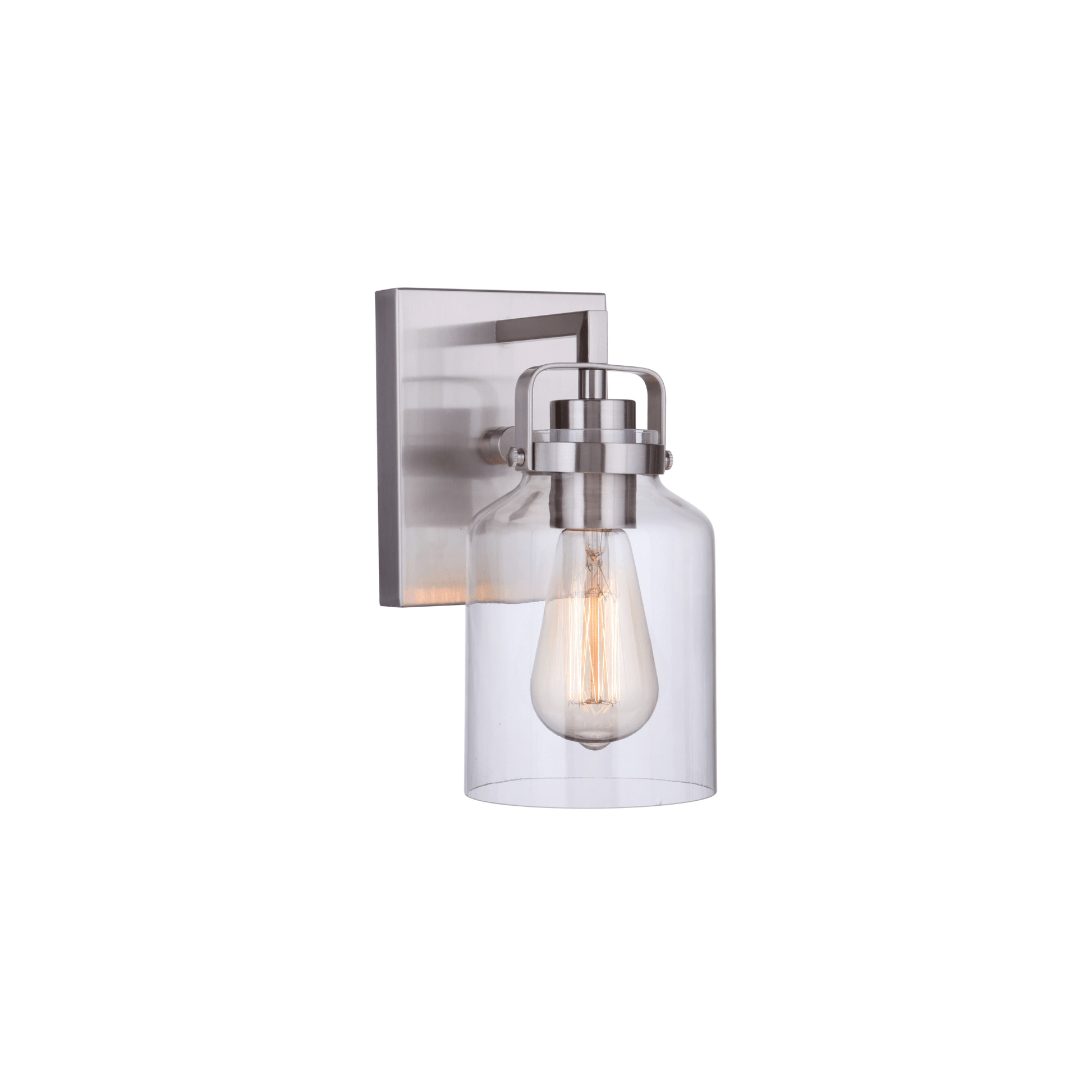 Foxwood 1 Light 5 inch Wall Sconce Wall Light in Flat Black/Dark Teak - Orvon Lighting