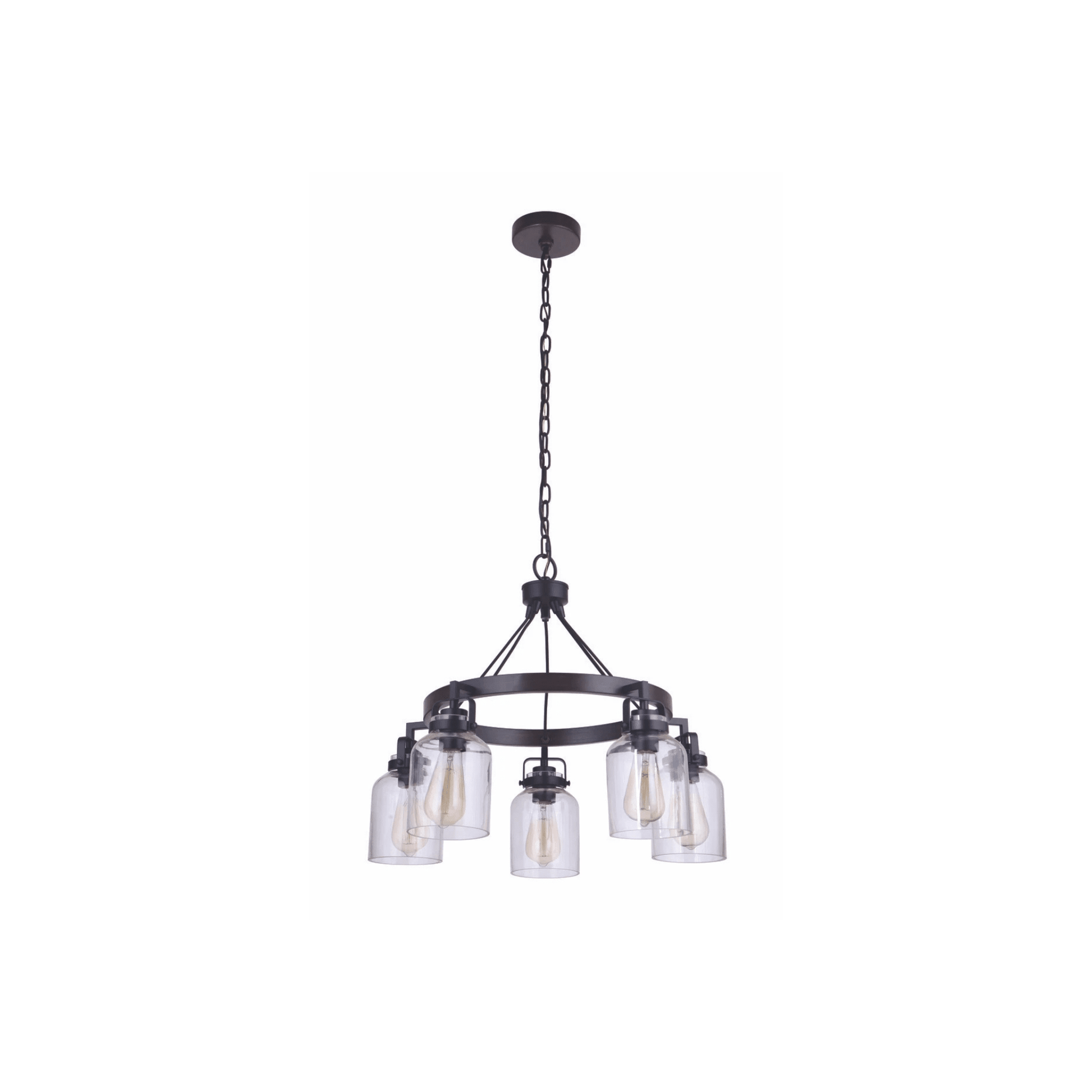Foxwood Three - Light Transitional Convertible Ceiling Fixture - Orvon Lighting