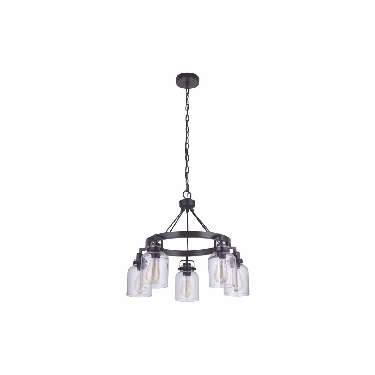 Foxwood Three - Light Transitional Convertible Ceiling Fixture - Orvon Lighting