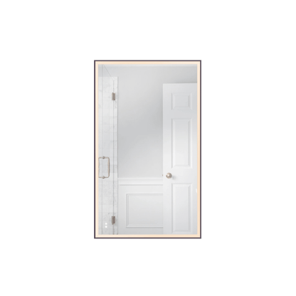 Framed 60 X 36 inch Flat Black LED Mirror, Back Lit - Orvon Lighting