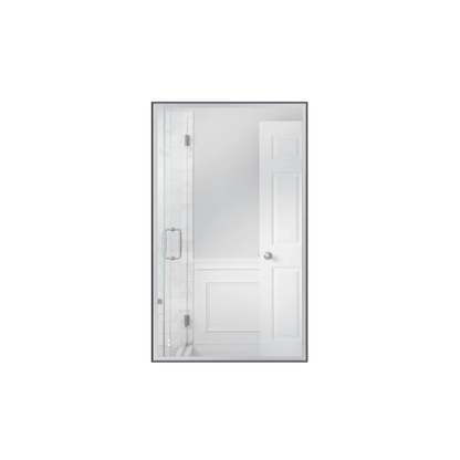 Framed 60 X 36 inch Flat Black LED Mirror, Back Lit - Orvon Lighting
