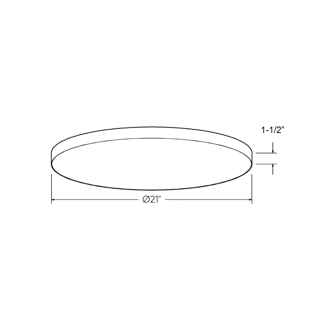 Fusion 21in Trimless Flush Mount - Orvon Lighting